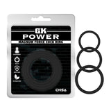Magnum Force (Black) – Silicone Cock Ring Set with Three Sizes > Cock Ring > Sets - Tophatter Daily Deals