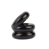 Stacked Dual Pleasure Ring (Black) – Double Loop Cock Ring > Cock Ring > Sling - Tophatter Daily Deals