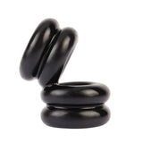 Double Stacked Dual Pleasure Ring (Black) – Stamina Enhancing Ring > Cock Ring > Sling - Tophatter Daily Deals
