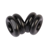 Double Stacked Dual Pleasure Ring (Black) – Stamina Enhancing Ring > Cock Ring > Sling - Tophatter Daily Deals