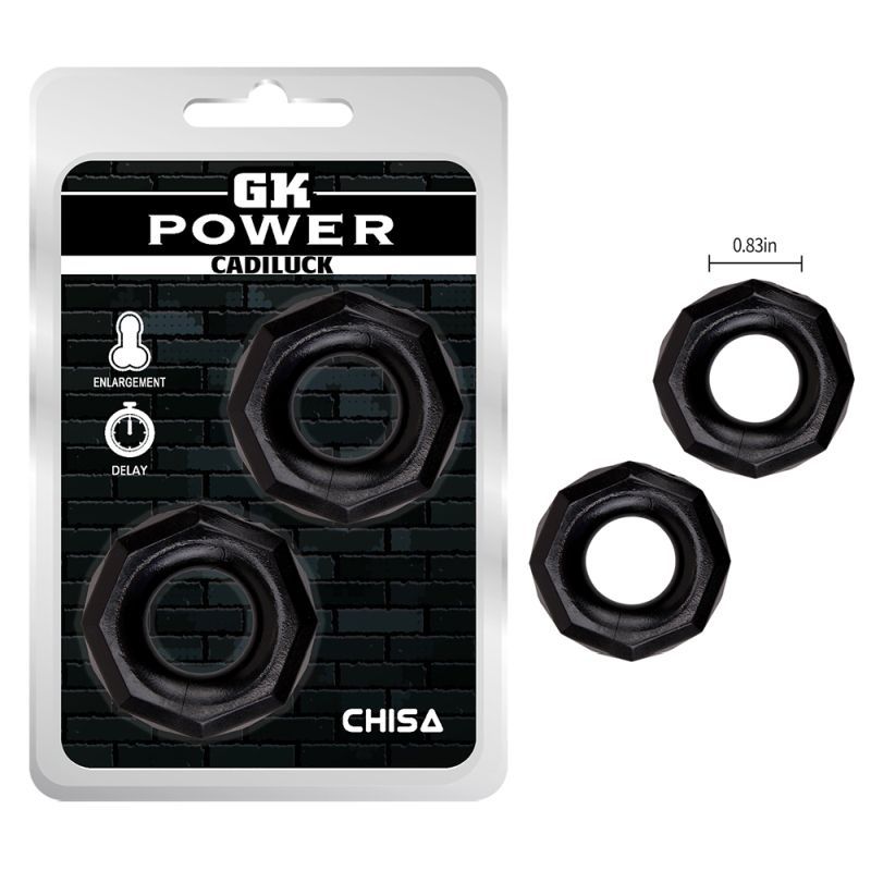 Cadiluck Nut Ring Set 2 Pc – Stretchy Thick Grip Cock Rings > Cock Ring > Sets - Tophatter Daily Deals
