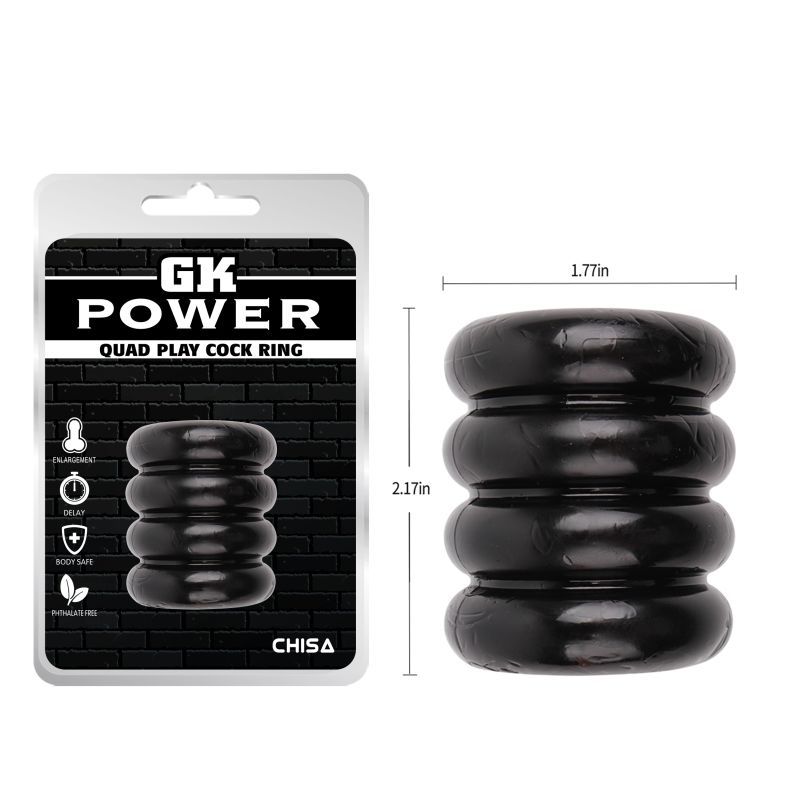 Quadplay Cock Ring – Stretchy Phthalate-Free Constriction Ring > Sex Toys For Men > Ball Stretchers - Tophatter Daily Deals