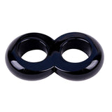 Duo Cock 8 Ball Ring (Black) – 2.5 cm Dual Squeeze Cock Ring > Cock Ring > Single - Tophatter Daily Deals