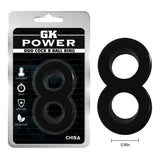 Duo Cock 8 Ball Ring (Black) – 2.5 cm Dual Squeeze Cock Ring > Cock Ring > Single - Tophatter Daily Deals