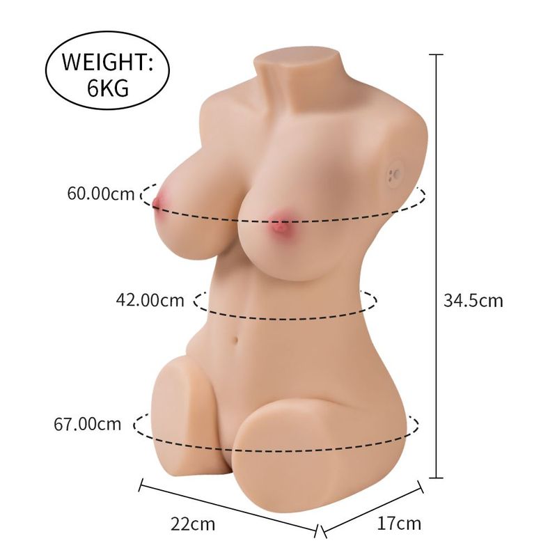 Wendy 6kg Remote-Controlled Female Torso (T-Skin) – Lifelike Vibrating Masturbator > Sex Toys > Sex Dolls > Premium - Tophatter Daily Deals