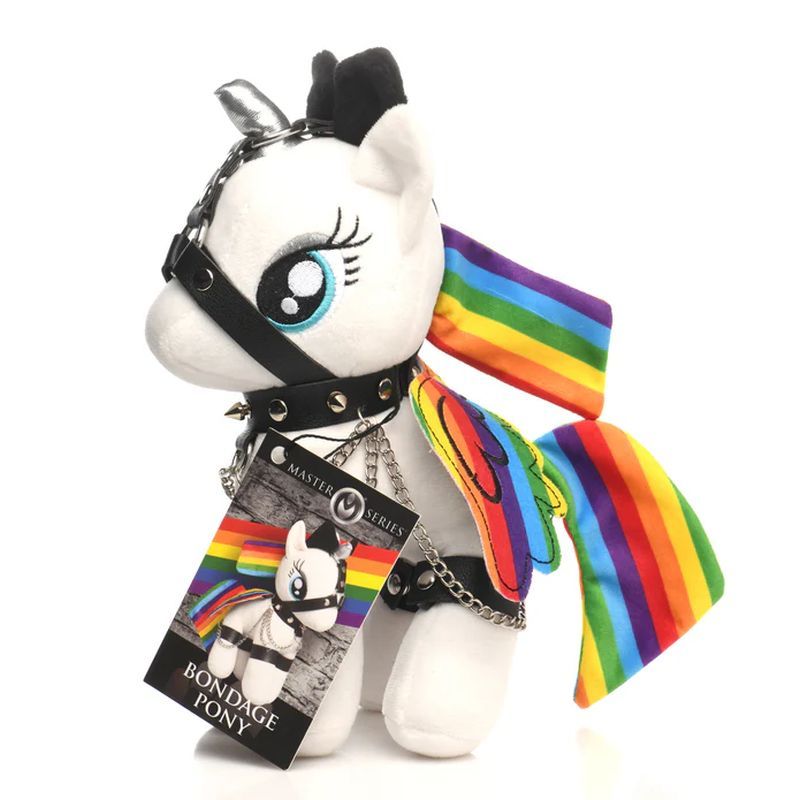 Prism Pearl Bondage Pony – Plush Bondage Accessory > Novelties > Gag Gifts - Tophatter Daily Deals
