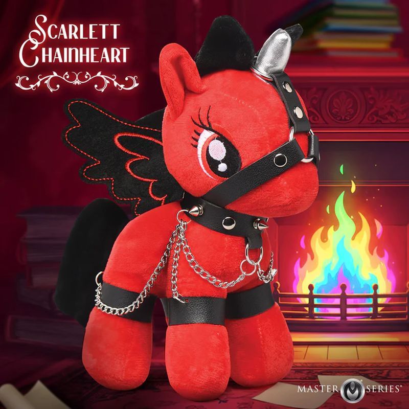Scarlet Chainheart Bondage Pony – Plush Bondage Toy > Novelties > Gag Gifts - Tophatter Daily Deals