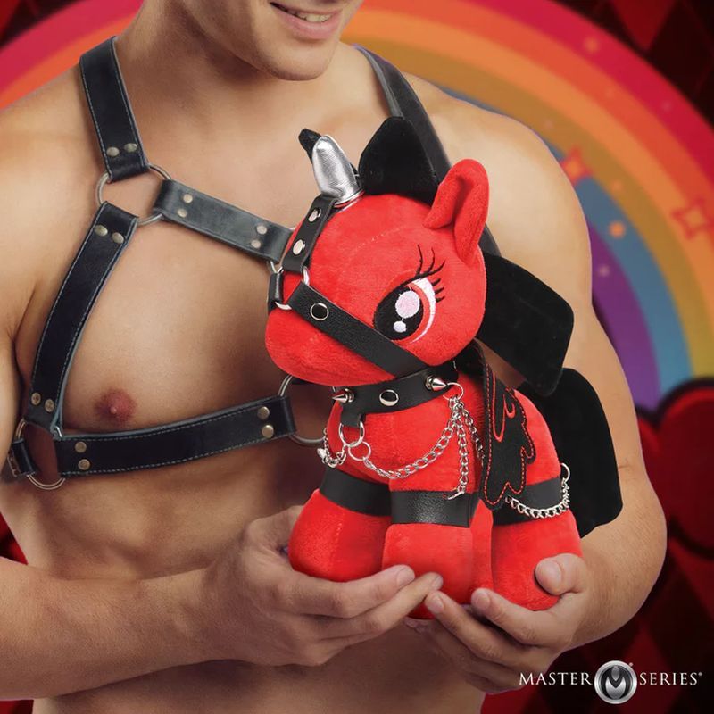 Scarlet Chainheart Bondage Pony – Plush Bondage Toy > Novelties > Gag Gifts - Tophatter Daily Deals