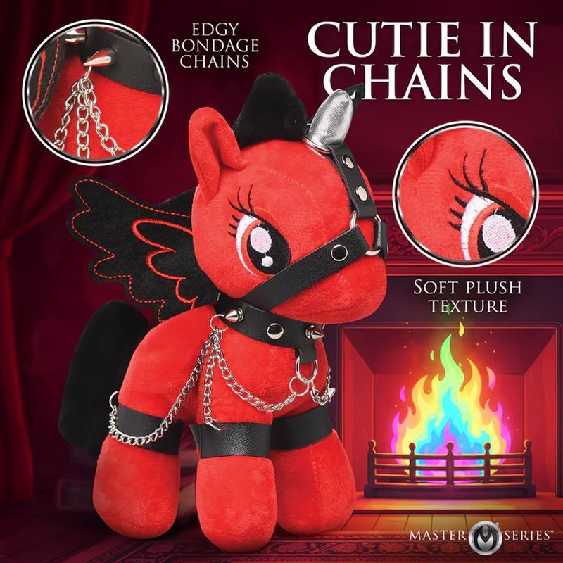Scarlet Chainheart Bondage Pony – Plush Bondage Toy > Novelties > Gag Gifts - Tophatter Daily Deals