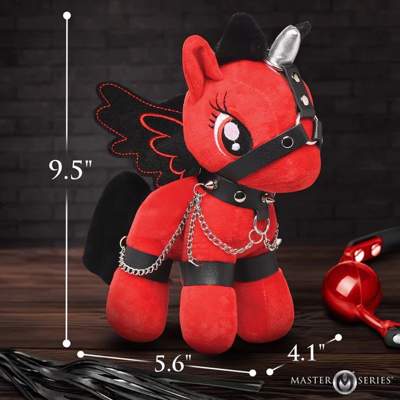 Scarlet Chainheart Bondage Pony – Plush Bondage Toy > Novelties > Gag Gifts - Tophatter Daily Deals