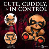 Dom Teddy Bear Plushy – Collectible 8.7 Inch Plush Toy with Vegan Leather Harness > Novelties > Gag Gifts - Tophatter Daily Deals