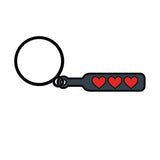 Wood Rocket Hearts Paddle Keychain – Enamel Kink Accessory Keychain > Novelties > Keychains - Tophatter Daily Deals