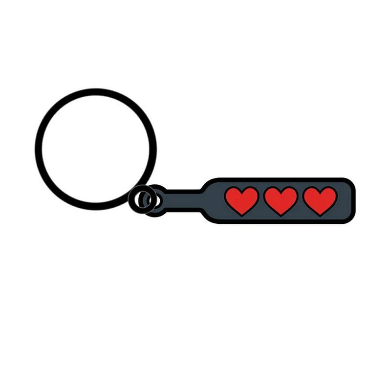 Wood Rocket Hearts Paddle Keychain – Enamel Kink Accessory Keychain > Novelties > Keychains - Tophatter Daily Deals