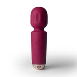 Rechargeable Silicone Mini Wand (Azalea Red) – Waterproof 16 Mode Wand Vibrator > Sex Toys > Mini Massagers - Tophatter Daily Deals