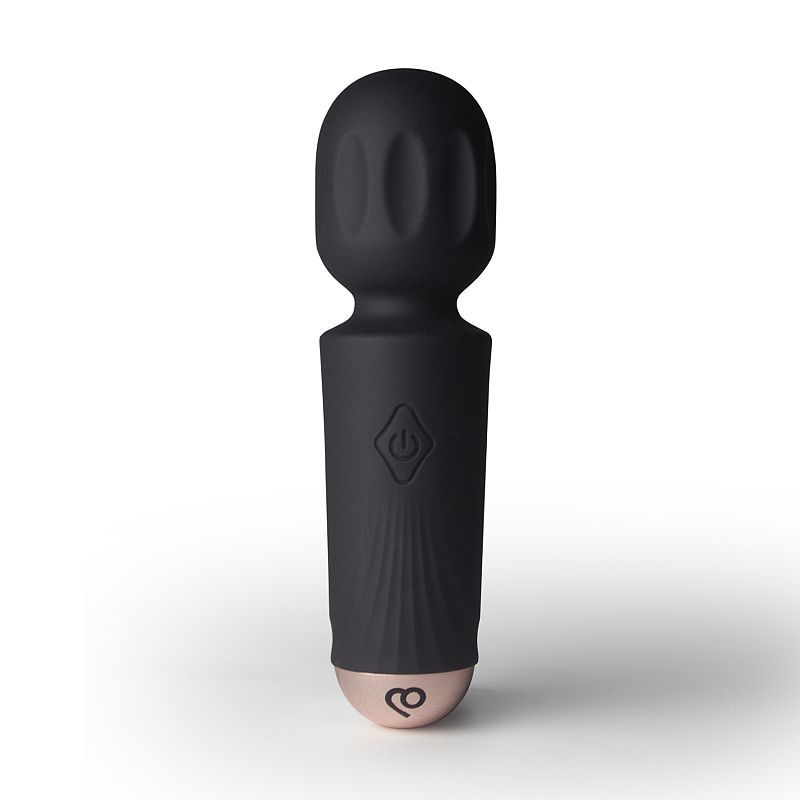 Black Tulip Rechargeable Mini Wand (Black) – Waterproof Silicone Wand with 16 Modes > Sex Toys > Mini Massagers - Tophatter Daily Deals