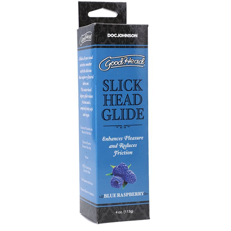 Slick Head Glide – Water-Based Blue Raspberry Flavored Personal Lubricant 4 Oz > Lube > Flavoured - Tophatter Daily Deals