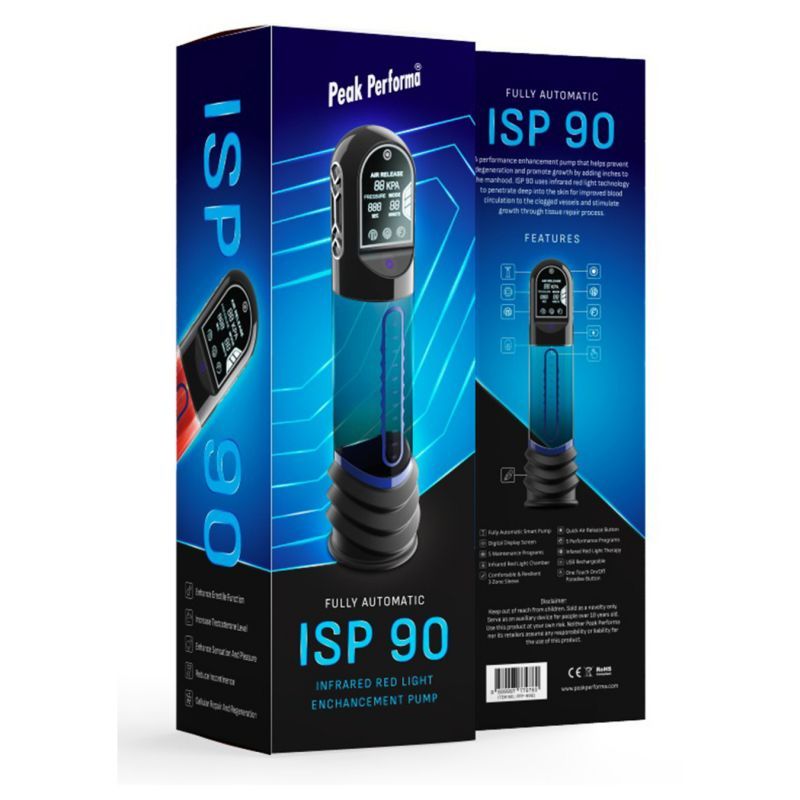 ISP90 Curve Infrared Automatic LCD Penis Pump – Powerful Suction Device > Pumps > Penis Pumps Electric - Tophatter Daily Deals