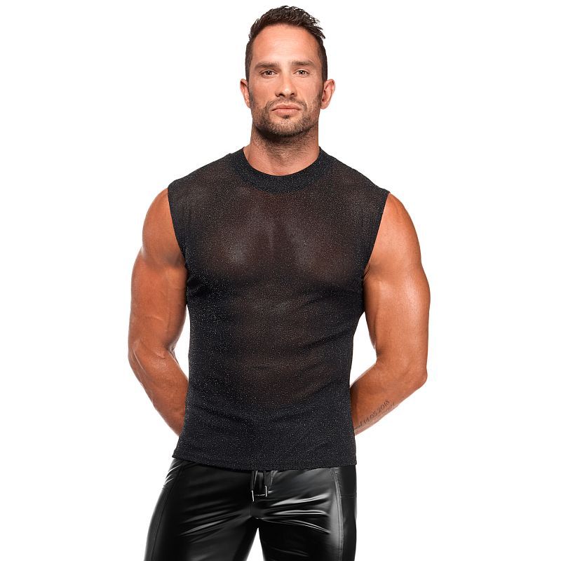 Onyx Skin Tank – Sleeveless Transparent Mesh Lingerie Top > Clothes > Mens Apparel - Tophatter Daily Deals