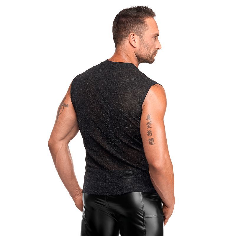 Onyx Skin Tank – Sleeveless Transparent Mesh Lingerie Top > Clothes > Mens Apparel - Tophatter Daily Deals