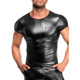Vexen Vexen Tee – Powerwetlook High-Gloss Tight-Fit Top > Clothes > Mens Latex - Tophatter Daily Deals