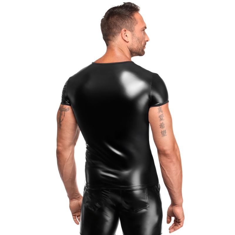 Vexen Vexen Tee – Powerwetlook High-Gloss Tight-Fit Top > Clothes > Mens Latex - Tophatter Daily Deals