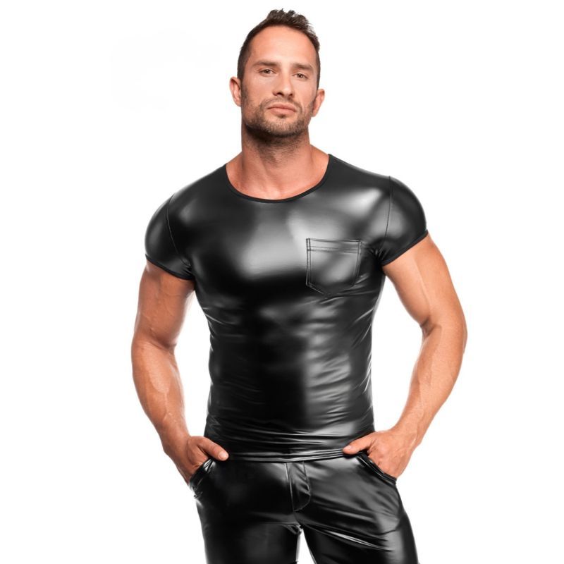 Vexen Vexen Tee – Powerwetlook High-Gloss Tight-Fit Top > Clothes > Mens Latex - Tophatter Daily Deals