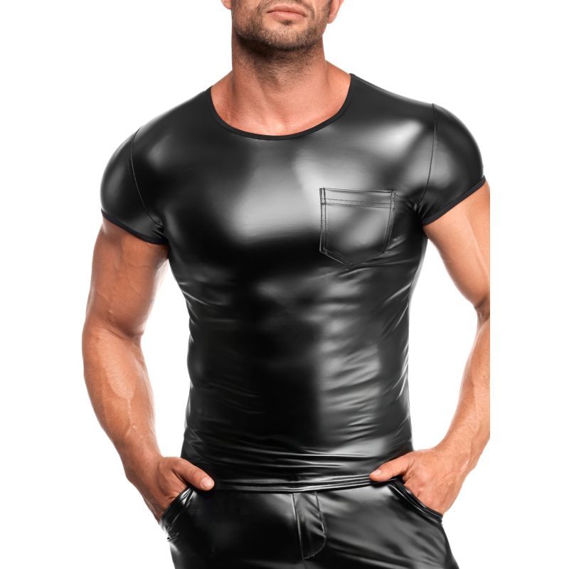 Vexen Vexen Tee – Powerwetlook High-Gloss Tight-Fit Top > Clothes > Mens Latex - Tophatter Daily Deals