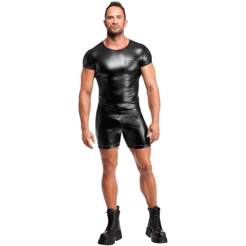 Vexen Vexen Tee – Powerwetlook High-Gloss Tight-Fit Top > Clothes > Mens Latex - Tophatter Daily Deals