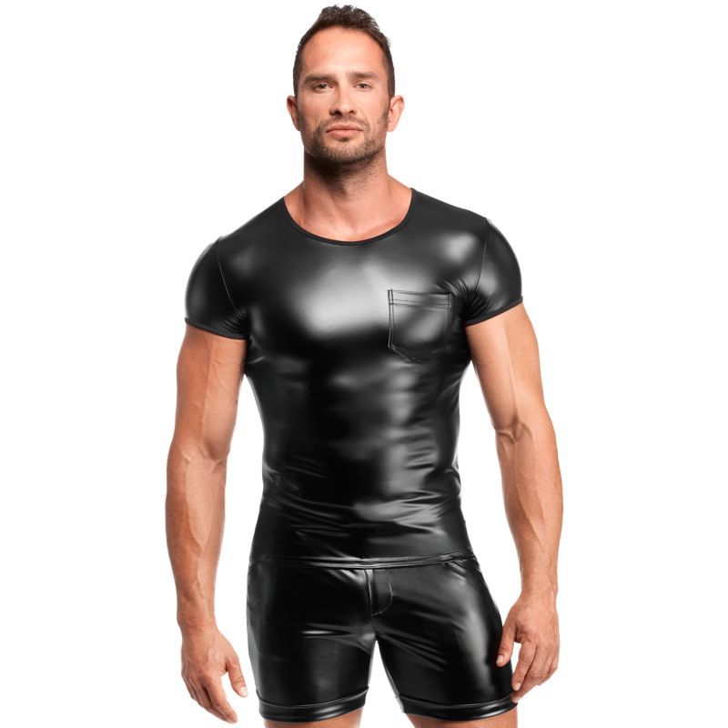 Vexen Vexen Tee – Powerwetlook High-Gloss Tight-Fit Top > Clothes > Mens Latex - Tophatter Daily Deals