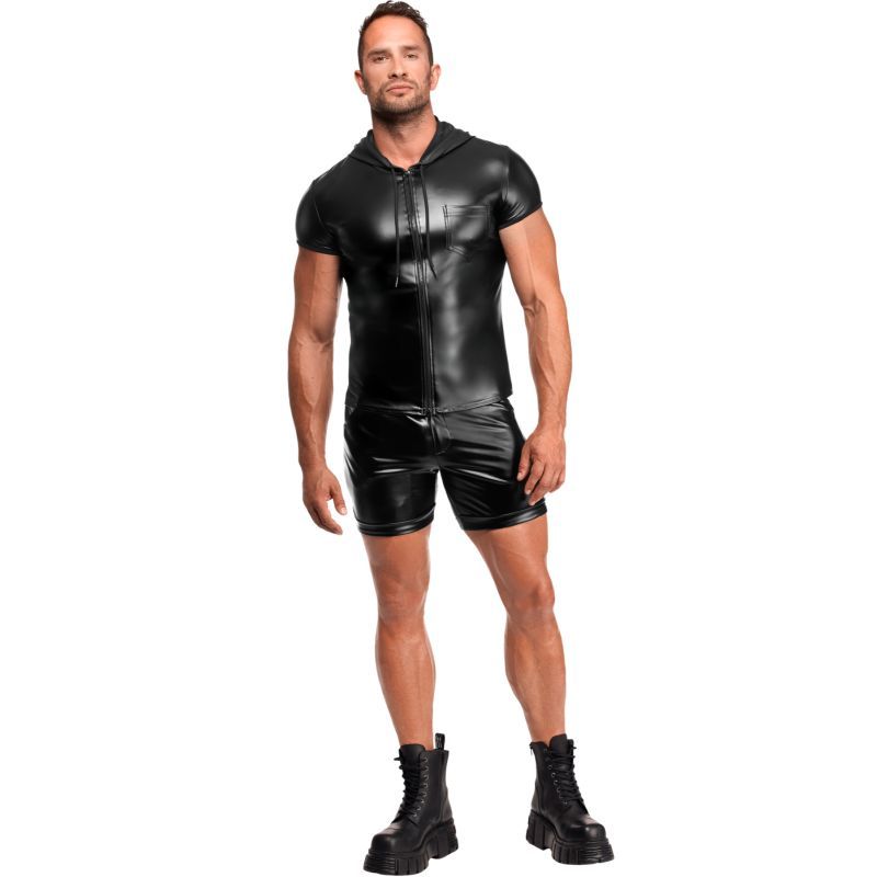 Vexen Hooded T-Shirt – Powerwetlook Fabric Shirt > Clothes > Mens Apparel - Tophatter Daily Deals