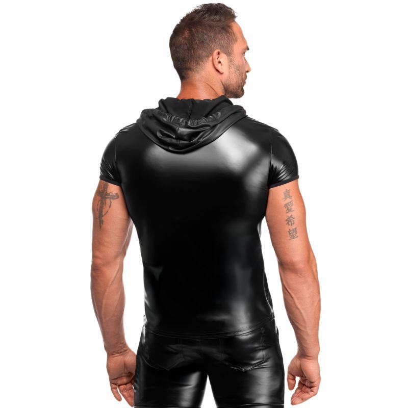 Vexen Hooded T-Shirt – Powerwetlook Fabric Shirt > Clothes > Mens Apparel - Tophatter Daily Deals