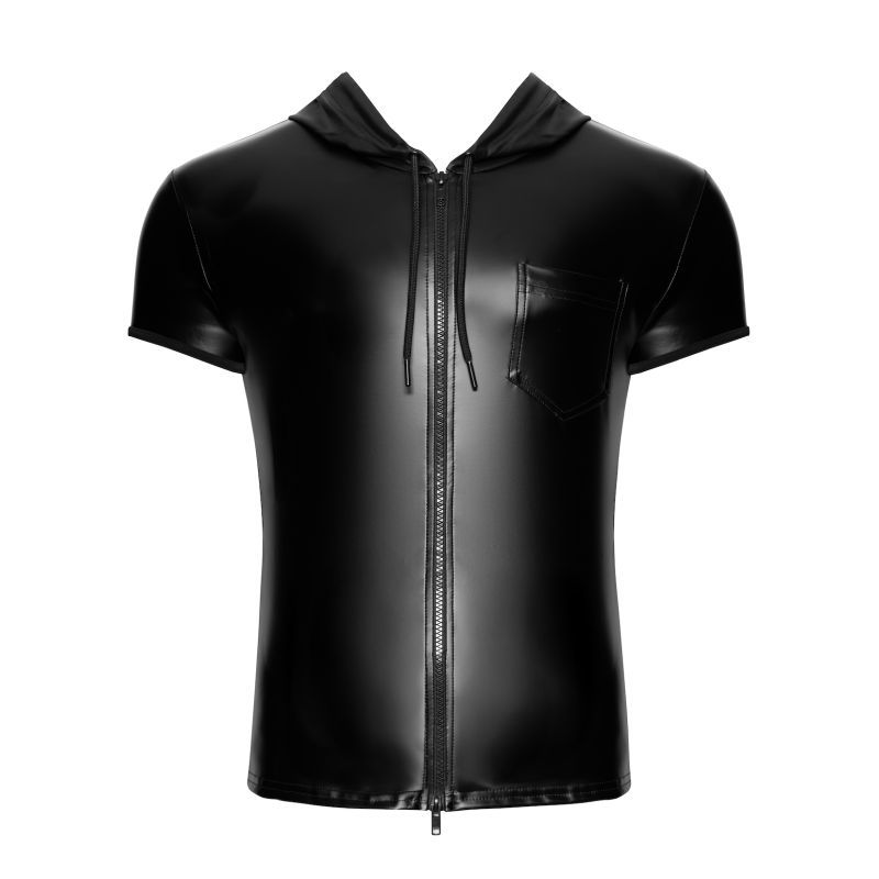 Vexen Hooded T-Shirt – Powerwetlook Fabric Shirt > Clothes > Mens Apparel - Tophatter Daily Deals