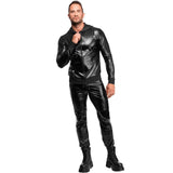 Vexen Hooded Jacket – Sleek High-Gloss Powerwetlook Jacket > Clothes > Mens Latex - Tophatter Daily Deals