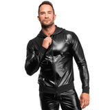 Vexen Hooded Jacket – Sleek High-Gloss Powerwetlook Jacket > Clothes > Mens Latex - Tophatter Daily Deals