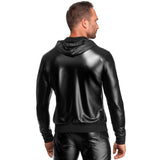 Vexen Hooded Jacket – Sleek High-Gloss Powerwetlook Jacket > Clothes > Mens Latex - Tophatter Daily Deals