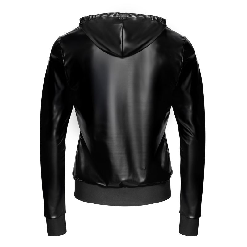 Vexen Hooded Jacket – Sleek High-Gloss Powerwetlook Jacket > Clothes > Mens Latex - Tophatter Daily Deals