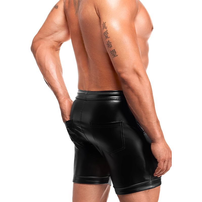Rogue Shorts – High-Shine Powerwetlook Sculpted Shorts > Clothes > Mens Latex - Tophatter Daily Deals