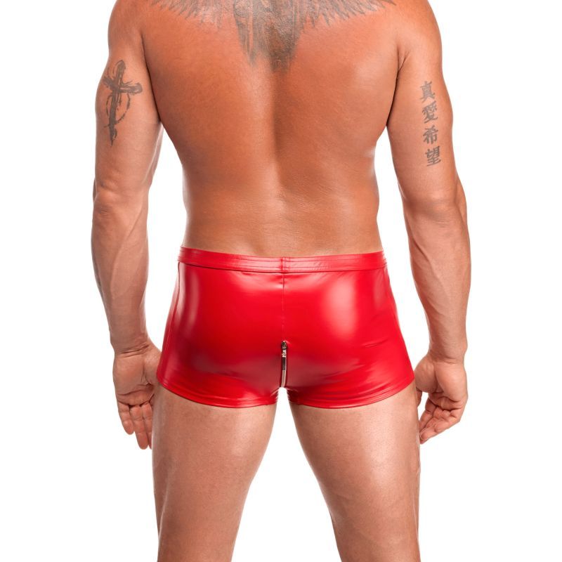 Red Ignite Shorts – Glossy Powerwetlook Sculpted Shorts > Clothes > Mens Latex - Tophatter Daily Deals