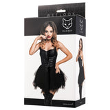 Glossy Elisia Noir Wetlook Dress – Strapless Lingerie Dress > Clothes > Dresses and Chemises - Tophatter Daily Deals