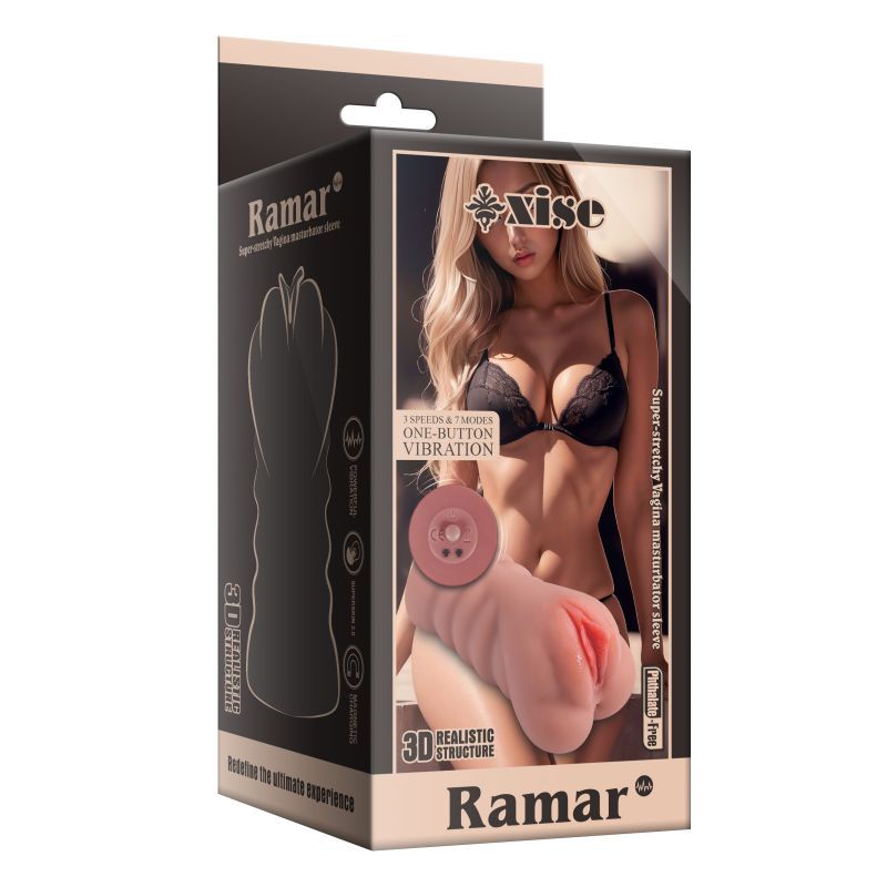 Ramar Realistic Vibrating Masturbator – Dual Vaginal and Anal Stimulation > Sex Toys For Men > Masturbators > Vibrating - Tophatter Daily Deals