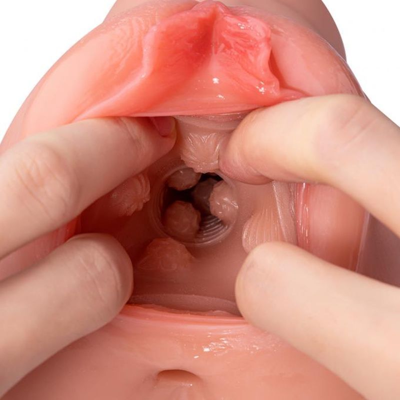 Ramar Realistic Vibrating Masturbator – Dual Vaginal and Anal Stimulation > Sex Toys For Men > Masturbators > Vibrating - Tophatter Daily Deals