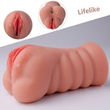 Ramar Realistic Vibrating Masturbator – Dual Vaginal and Anal Stimulation > Sex Toys For Men > Masturbators > Vibrating - Tophatter Daily Deals