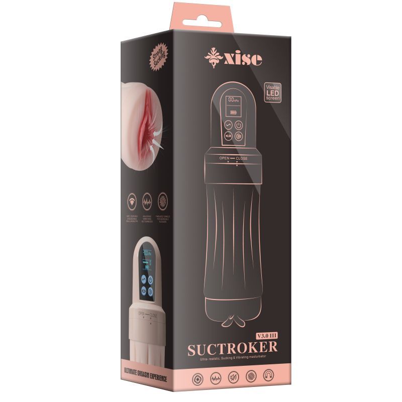 Suctroker Dual Density Vibrating Sucking Vaginal Masturbator > Sex Toys For Men > Masturbators > Vibrating - Tophatter Daily Deals