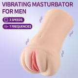 Brenna Dual Density – 3 Speed 7 Mode Realistic Vibrating Masturbator > Sex Toys For Men > Masturbators > Vibrating - Tophatter Daily Deals