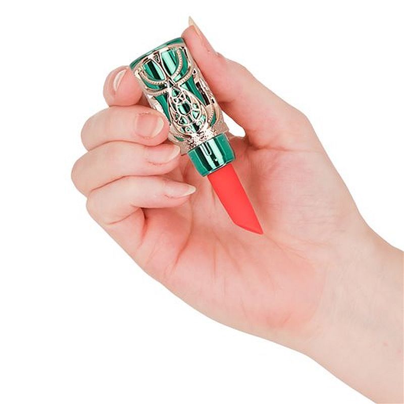 Emerald Kiss 4-in-1 – Luxury Lipstick Vibrator with Interchangeable Tips > Vibrators > Mini Vibrators - Tophatter Daily Deals