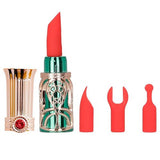 Emerald Kiss 4-in-1 – Luxury Lipstick Vibrator with Interchangeable Tips > Vibrators > Mini Vibrators - Tophatter Daily Deals