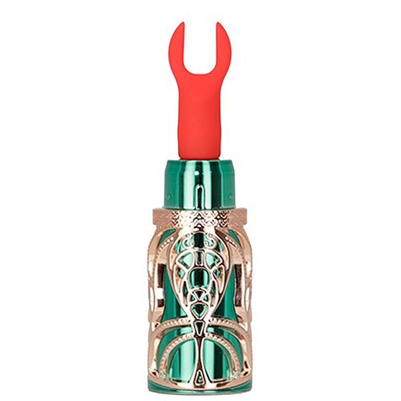 Emerald Kiss 4-in-1 – Luxury Lipstick Vibrator with Interchangeable Tips > Vibrators > Mini Vibrators - Tophatter Daily Deals