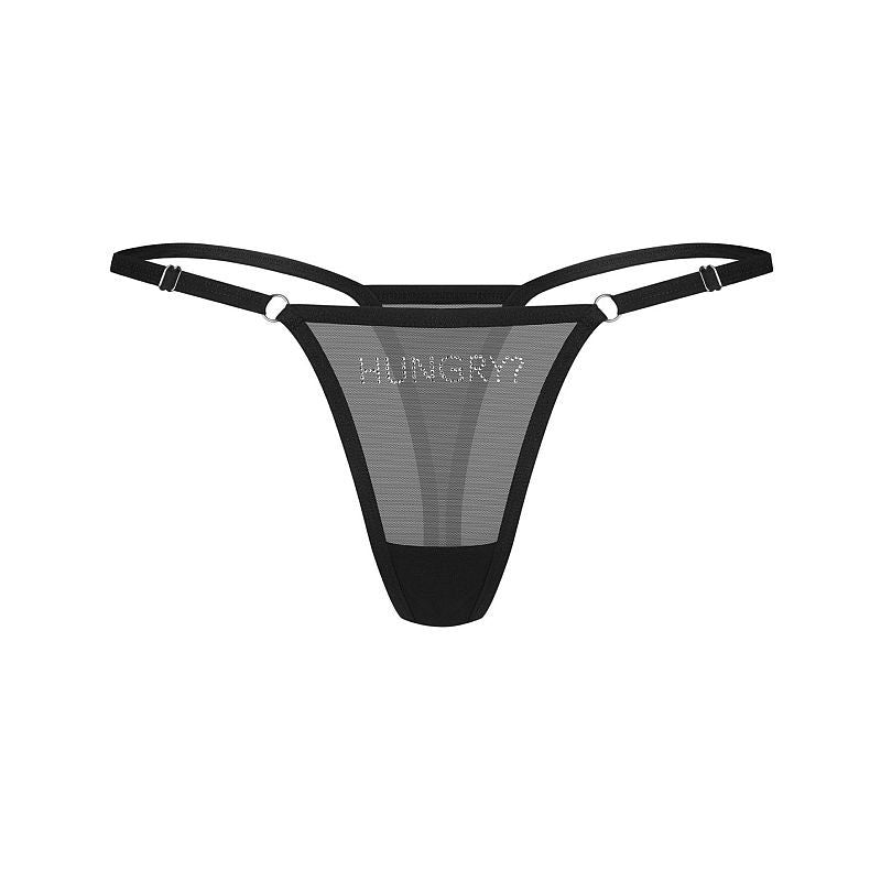 Hungry? Sheer Mesh Thong – Adjustable Straps Lingerie > Clothes > Panties - Tophatter Daily Deals
