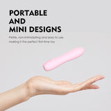 Bella Silicone Bullet Massager (Pink) – Silicone 140mm Vibrator > Vibrators > Mini Vibrators - Tophatter Daily Deals
