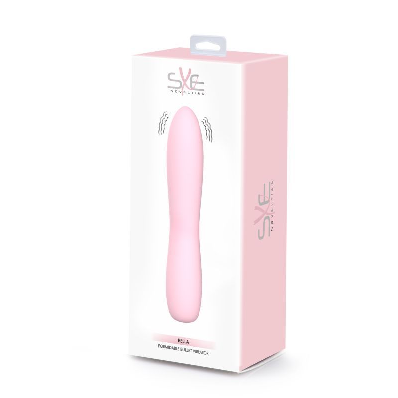 Bella Silicone Bullet Massager (Pink) – Silicone 140mm Vibrator > Vibrators > Mini Vibrators - Tophatter Daily Deals